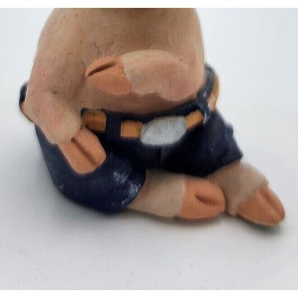 Sitting Pig Calabar Creations Pig Hollow Pete Apsit figurine 1994 Vintage - Picture 6 of 10